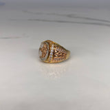 Anillo Virgen del Carmen  11.65gr / T10 3/4 / Tres Oros$