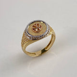 Anillo WW 6gr / T9 1/2 / Circones Blancos  Tres Oros$