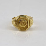 Anillo Sello RX 4.05gr / T9 / Punteado  Oro Amarillo$