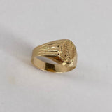 Anillo Sello Divino Niño  1.65gr / T5 1/4 / Relieve  Oro Amarillo$