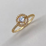 Anillo Halo  2.65gr / T6 1/2 / Oro Amarillo$.