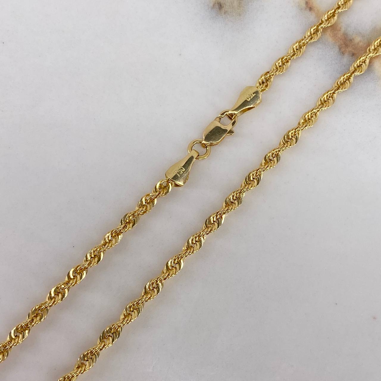 Cadena Lazo 3.4gr / 50cm / 2.5mm Oro Amarillo +3$