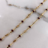 Cadena Dubai 11.5gr / 60cm / 4mm Cauchos  Oro Amarillo$