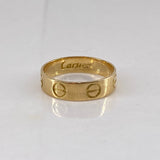 Anillo Argolla Tornillo  2.9gr / T7 / Lisa Oro Amarillo$