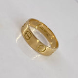 Anillo Argolla Tornillo  2.9gr / T7 / Lisa Oro Amarillo$