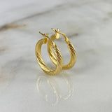 Candongas Sofi 1.95gr / 2cm / Espiral  Oro Amarillo $