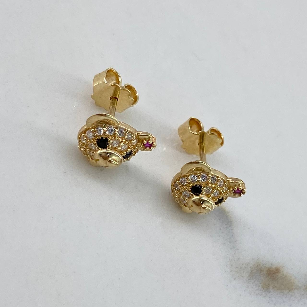 Topos Rostro Oso  2gr / 1cm / Circones Blancos Negros Fucsias Corbatin Broche Mariposa  Oro Amarillo$