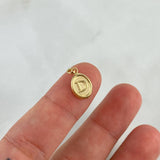 Dije Letra D 0.55gr / 1.8cm / Troquelada Oro Amarillo