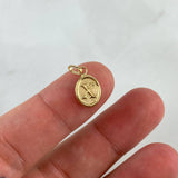 Dije Letra X Ovalada 0.4gr / 1.8cm / Troquelada Oro Amarillo