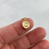 Dije Letra C 0.5gr / 1.7cm / Troquelado Oro Amarillo