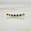 Piercing Earcuff Estela 0.85gr / 2.2cm / Circones Colores Oro Amarillo (Joya)