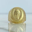 Anillo Virgen Milagros  3.8gr / T11 1/2 / Liso  Oro Amarillo $