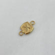 Herraje Marco Letra X 0.3gr / 1.5cm / Liso  Oro Amarillo $