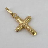 Dije Cruz Cristo  0.6gr / 2cm / Liso  Oro Amarillo $