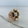 Anillo Brujula  31.1gr / T10 3/4 / Circones de Colores  Oro Rosa $