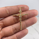 Dije Cruz Cristo 1.8gr / 5cm / Liso Oro Amarillo $