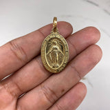 Dije Virgen Milagrosa 5.9gr / 4cm / Lisa Oro Amarillo &