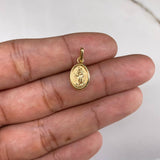 Dije Virgen del Carmen  0.55gr / 1.5cm / Troquelado  Oro Amarillo &