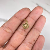 Dije Virgen Milagrosa 0.45gr / 1.5cm / Troquelado Oro Amarillo &