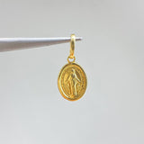 Dije Virgen Milagrosa 0.95gr / 2cm / Macizo Oro Amarillo &