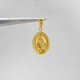 Dije Virgen Milagrosa 1.6gr / 2.5cm / Troquelado Oro Amarillo &