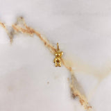 Dije Oso   0.4gr / 2cm / Liso  Oro Amarillo &