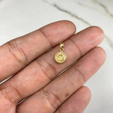 Dije Letra O 0.35gr / 1.5cm / Liso Oro Amarillo $