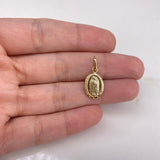 Dije Virgen Guadalupe 0.7gr / 1.5cm / Troquelado Oro Amarillo &