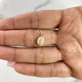 Dije Virgen Guadalupe 0.8gr / 1.5cm / Diamantada Oro Amarillo &