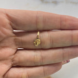 Dije Virgen Milagrosa 0.45gr / 1.5cm / Diamantada Oro Amarillo &