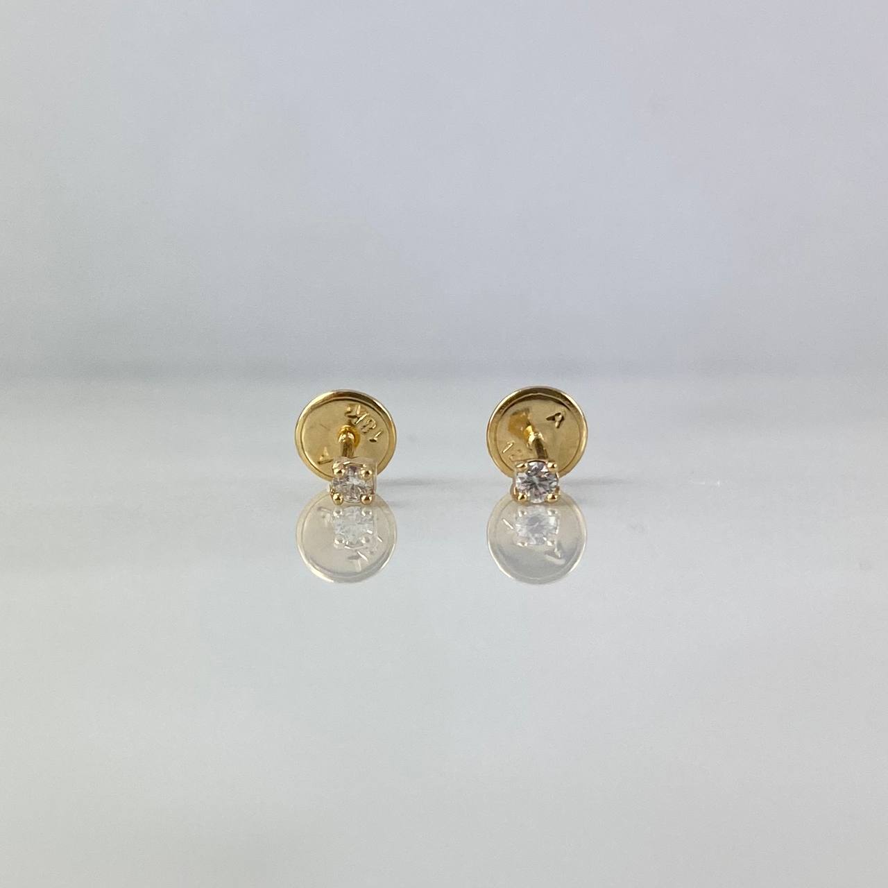 Topos 0.5gr / Diamantes 8pts Oro Amarillo (Joya) ©