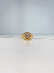 Anillo Ancla 7.85gr / 10 / Circones Blancos Tres Oros $