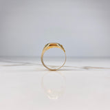 Anillo Sello 4.5gr / T9 1/2 / Punteado Tres Oros &