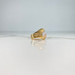 Anillo Sello 4.65gr / T8 3/4 / Ovalo Rayas Tres Oros &