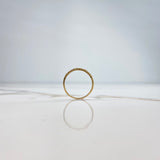 Anillo Corona Corazones 2.35gr / T6 3/4 / Circones Blancos Oro Amarillo &