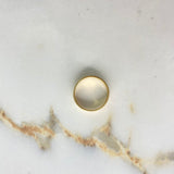 Anillo Tornillo 3.25gr / T7 1/2 / Liso Oro Amarillo &