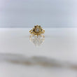 Anillo Solitario Girasol 4.6gr / T5 1/4 / Diamante 27pts Oro Amarillo (Joya) $