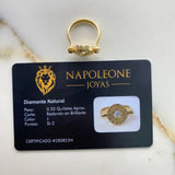 Anillo BV 6.9gr / T6 3/4 / Diamante 20pts Oro Amarillo (Joya) $