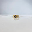 Anillo Tres Lineas 5.45gr / T6 / Diamante 28pts Oro Amarillo (Joya) $