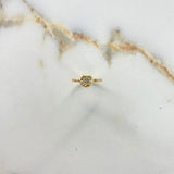 Anillo Solitario Corazon 4.54gr / T5 1/4 / Diamante 20pts Oro Amarillo (Joya) &