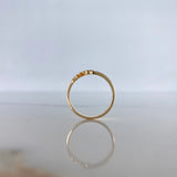 Anillo Amor 2.35gr / T7 1/2 / Circones Rosados Oro Amarillo &