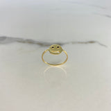 Anillo Emoji 1.45gr / T8 1/2 / Circones Negros Oro Amarillo &