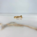 Anillo Infinito 1.65gr / T5 3/4 / Circones Blancos Oro Amarillo &