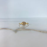 Anillo GC 1.65gr / T9 1/2 / Circones Blancos Oro Amarillo &