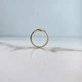 Anillo Silueta Circulo 1.15gr / T4 3/4 / Circones Azules Oro Amarillo &