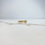 Anillo Solitario 2.6gr / T7 / Circon Blanco Oro Amarillo &