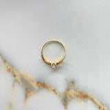 Anillo Infinito 1.8gr / T7 1/2 / Circones Blancos Oro Amarillo &