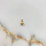 Dije Corazon 0.25gr / 1cm / Soplado Oro Amarillo &