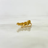 Piercing Earcuff Simulador 0.6gr / 1.8cm / 6mm - 2mm Cascabel de Bolas Lisas Oro Amarillo (Joya)