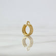 Piercing Earcuff Simulador 1.3gr / 1.3cm / Abrazo de Corazon Oro Amarillo (Joya)